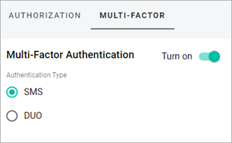 Multi-Factor Tab